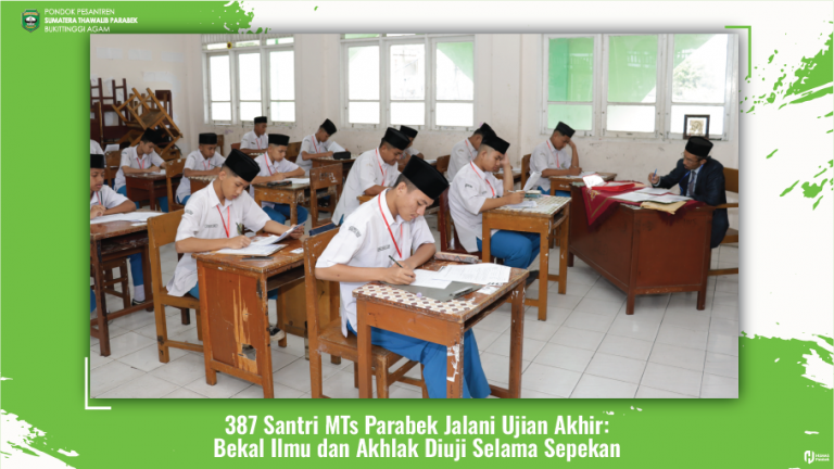  387 Santri MTS Parabek Ikuti Ujian Akhir Selama Sepekan 